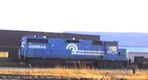 Photo of Scene of Keith's Trains Series™ #9 Railroad Video 1-West Productions™, CR on NS New Castle Dist., Muncie, IN 1991
