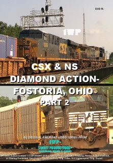 Image of DVD cover CSX & NS DIAMOND ACTION- FOSTORIA, OHIO™ PART 2, from 1-West Productions™