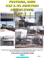 Photo of DVD cover of Fostoria, OH CSX & NS Junction Action™ (1996), Vol. 1 from 1-West Productions™