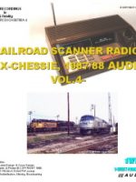 Photo of Audio CD Front Cover of RAILROAD SCANNER RADIO-CSX-CHESSIE, 1987/88 AUDIO, VOL. 4™ from & © Copyright 2020 1-West Productions ™